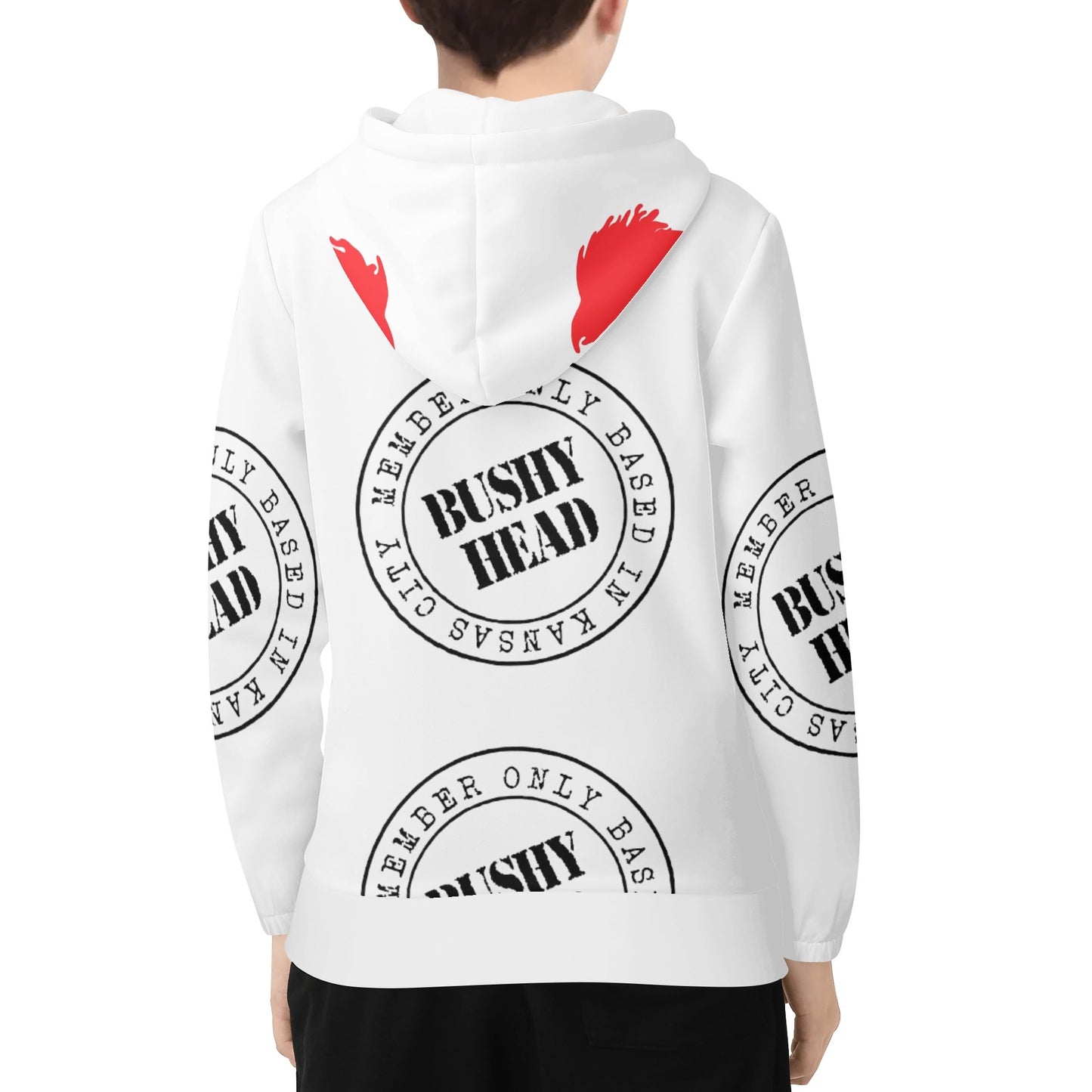 Bushy Head Member Lightweight All Over Printing Hoodie Sweatshirt