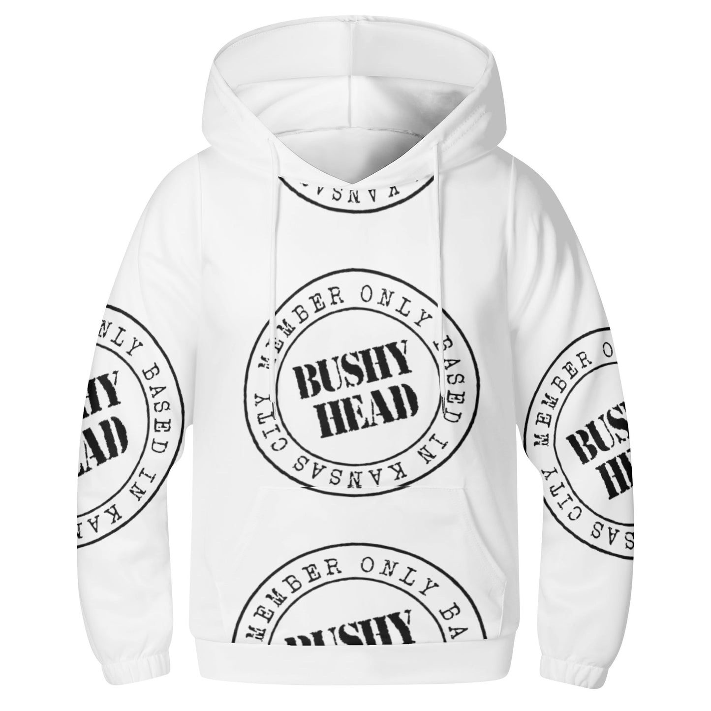 Bushy Head Member Lightweight All Over Printing Hoodie Sweatshirt