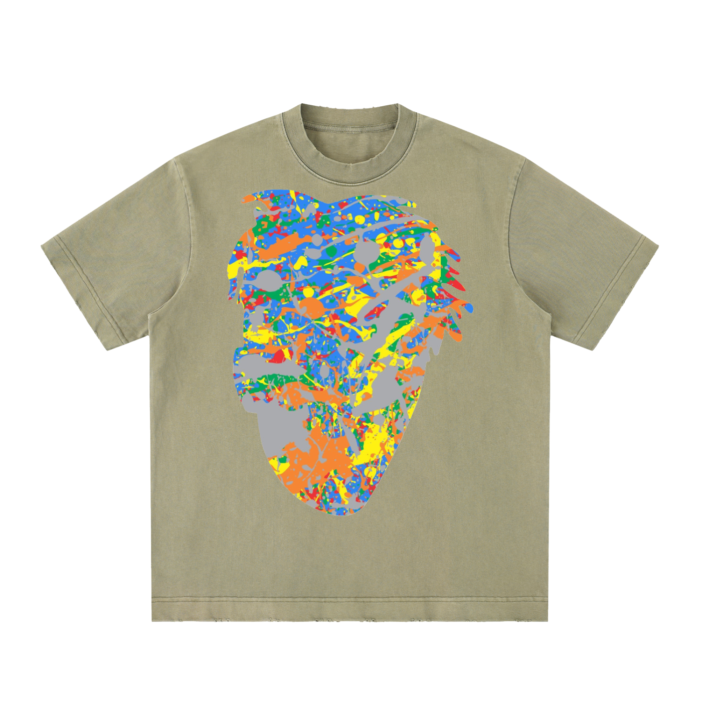 BH Heavyweight Vintage Washed Frayed T-Shirt